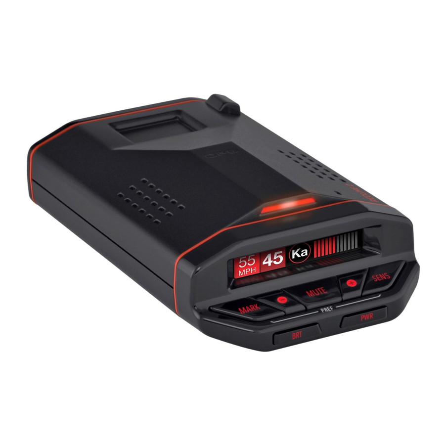 ESCORT RedLine EX - Radar Detector Manual