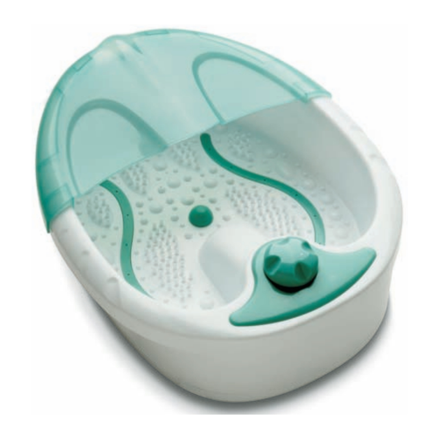 Homedics BubbleMate BB-50 / BB-50-1 / BB-50K-1 Manual