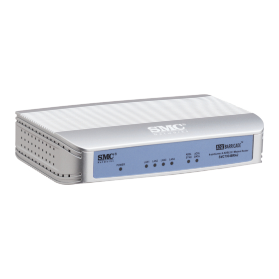 SMC Networks ADSL2 Barricade SMC7904BRA2 Specifications
