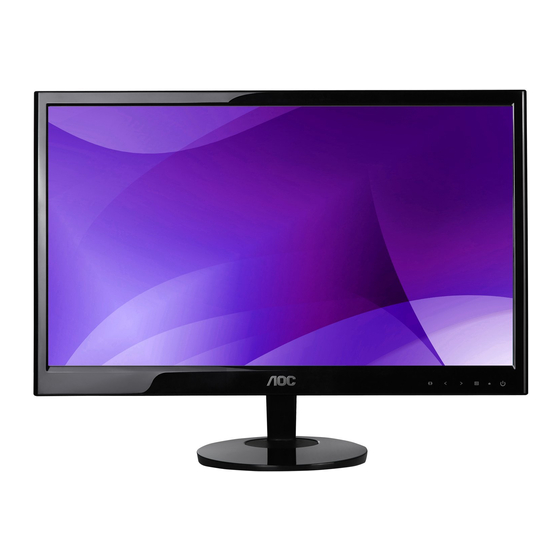 User Manuals: AOC e2351f LED Monitor