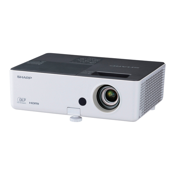 Sharp PG-LX2000 Initial Setup Manual