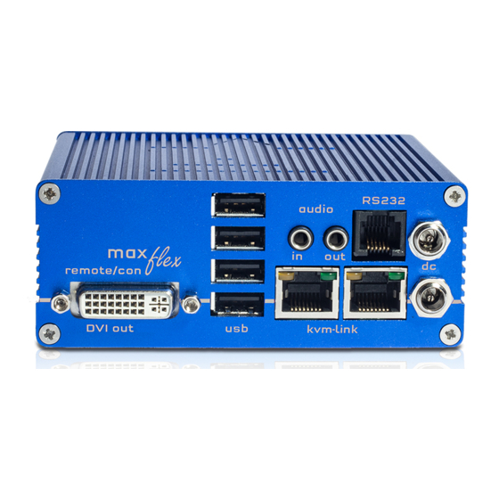 KVM-TEC MAXflex Manual