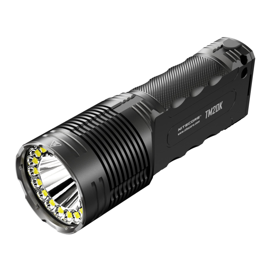 Nitecore TM20K - Ultra High Performance Tactical Searchlight Manual
