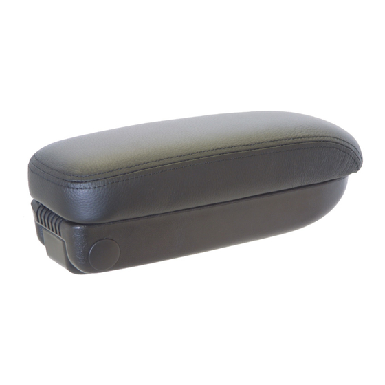 Comfort Armrest System F1330-40009R Instruction Manual