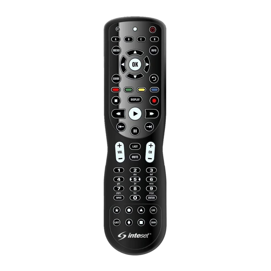 Inteset INT-422-2 - IR Remote Control 4-in-1 Manual