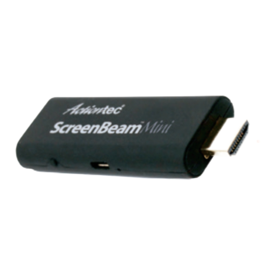 ActionTec ScreenBeam Mini Installation Manual