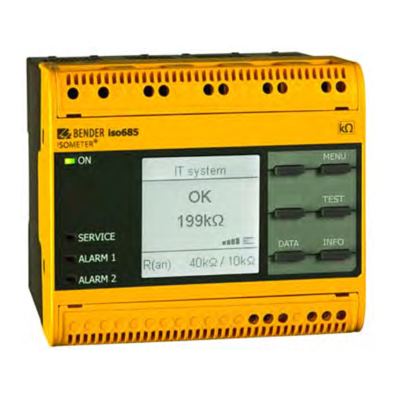 Bender ISOMETER isoRW685W Manual