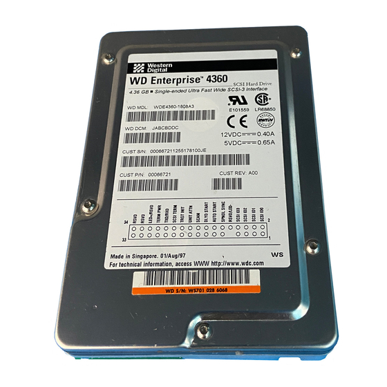 Western Digital WD Series Installation Manual