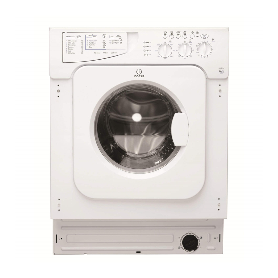 Indesit IWME126 Washing Machine Manuals