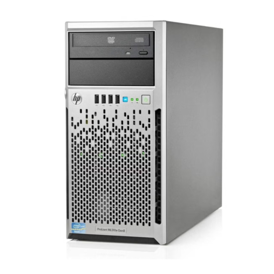 HP ProLiant ML310e Gen Maintenance And Service Manual