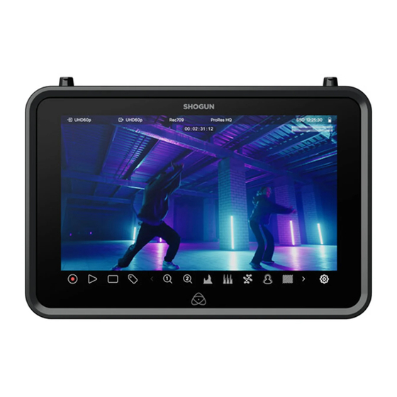 Atomos SHOGUN Quick Start Manual