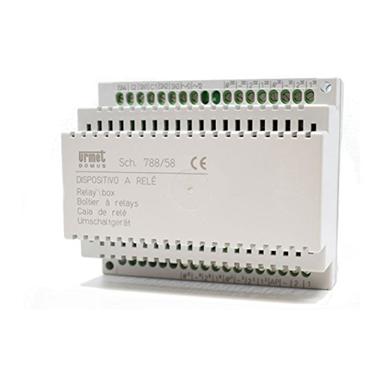 urmet domus 788 Series Installation Manual