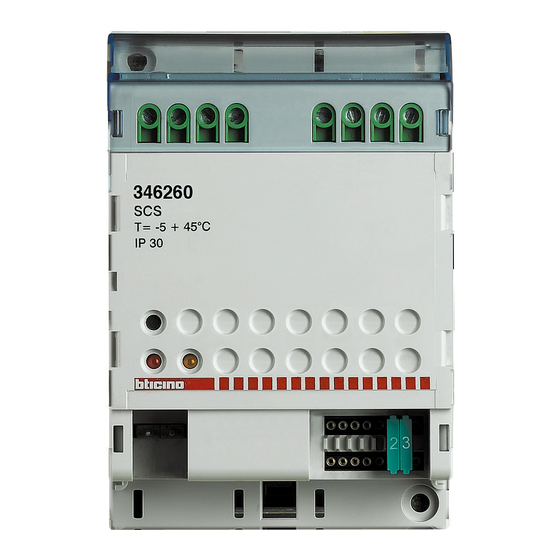 Bticino 346260 Installation Manual