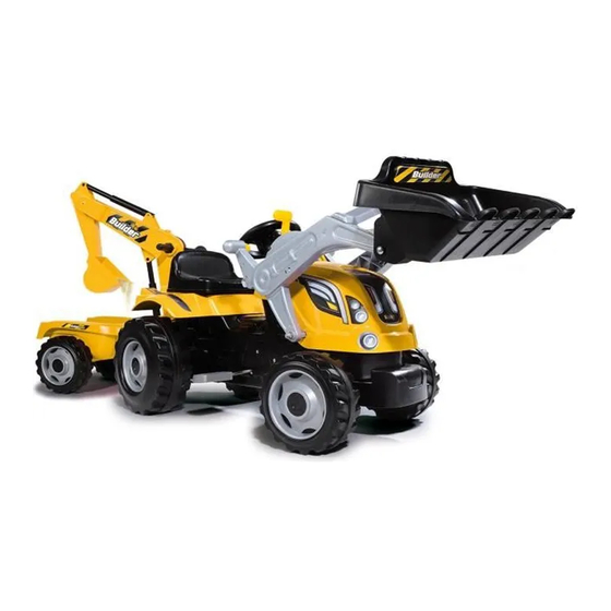 Smoby TRACTEUR AVEC PELLETEUSE Manual