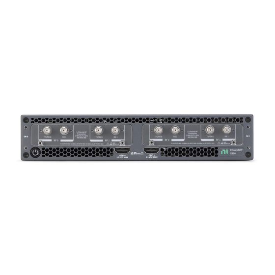 NI Ettus USRP X410 Getting Started Manual