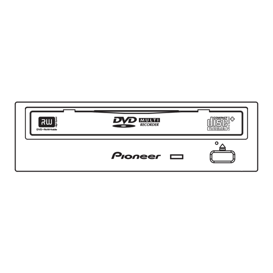 Pioneer DVR-S20MBK Installation Manual