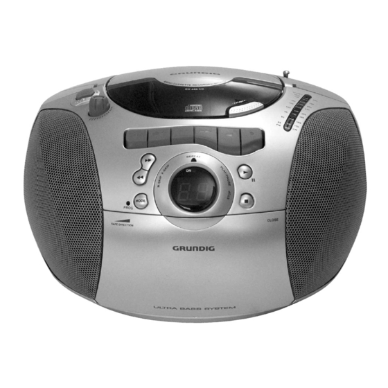 Grundig RR 440 CD User Manual