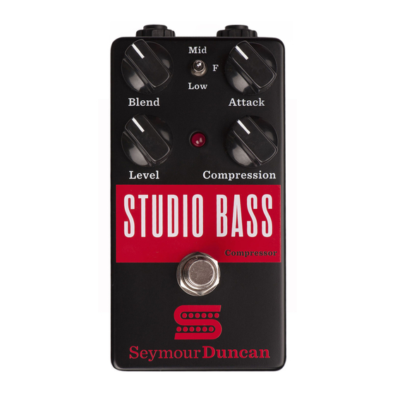 Duncan STUDIO BASS User Manual