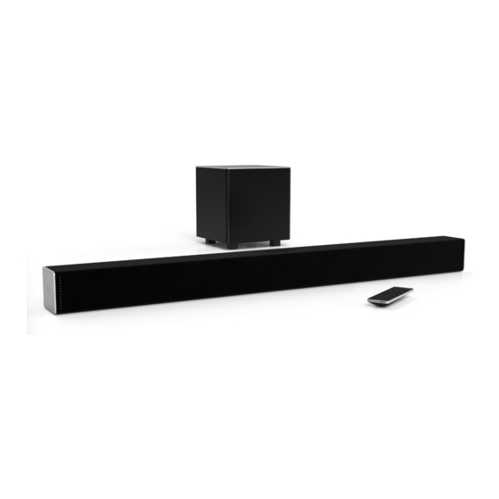 Vizio SB3831-D0 Quick Start Manual