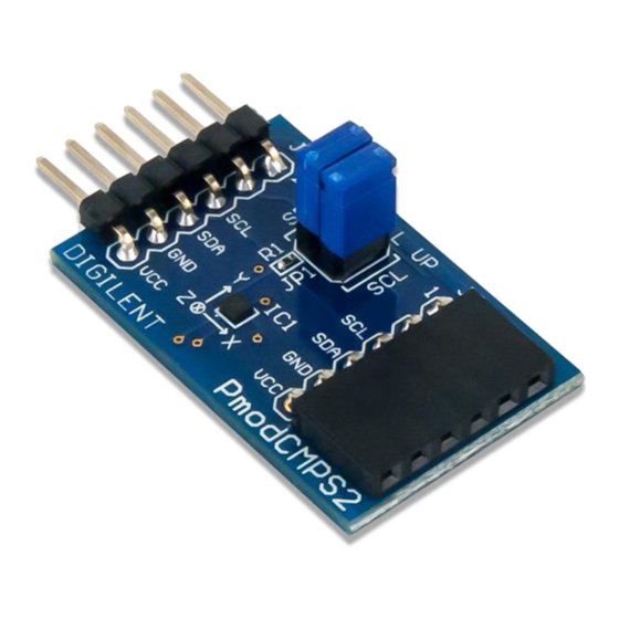 Digilent Pmod CMPS2 3-Axis Compass Manuals