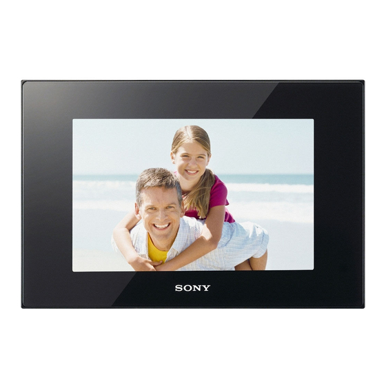 Sony DPF-D95 Specifications