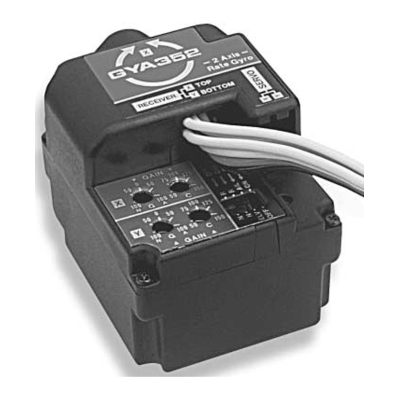 FUTABA GYA352 Instruction Manual