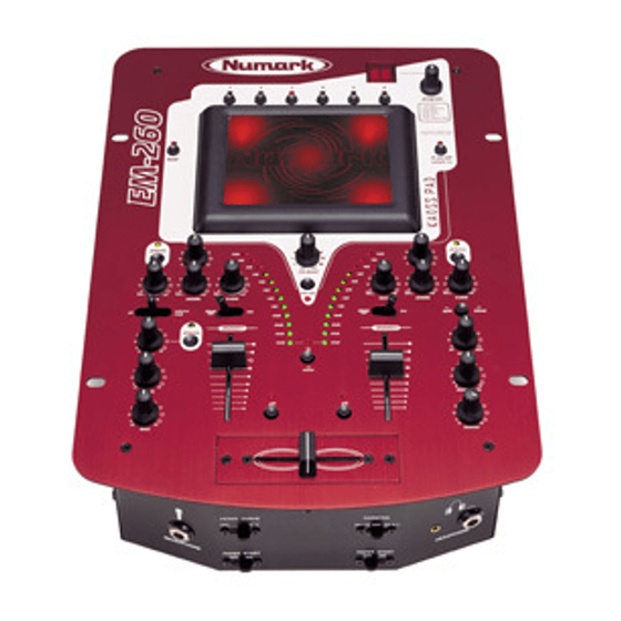 Numark EM260 Owner's Manual