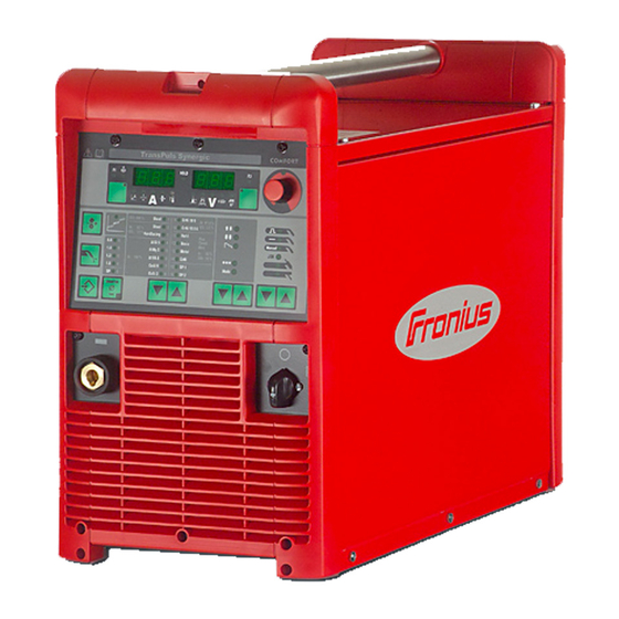Fronius TransSynergic 4000 Operating Instructions Manual