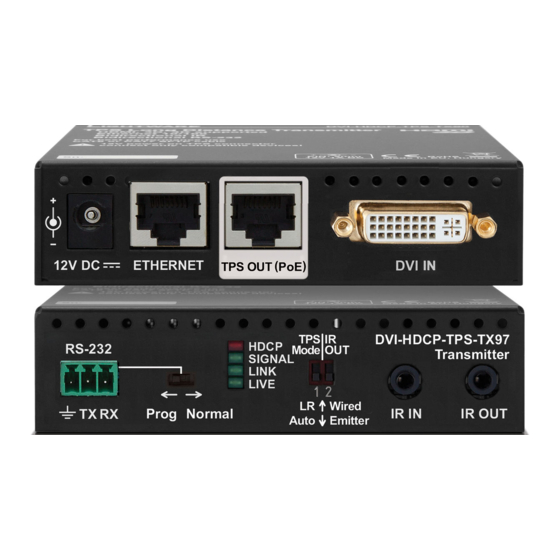 Lightware HDMI-TPS-TX97 Quick Start Manual