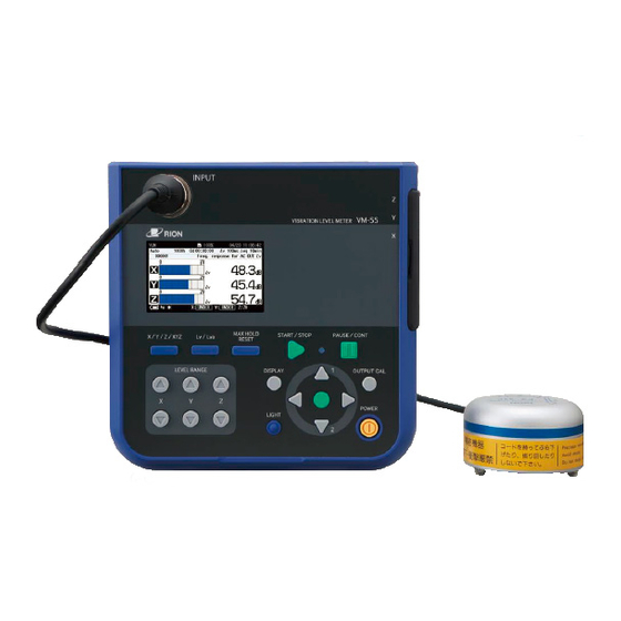 Rion VM-55 Instruction Manual