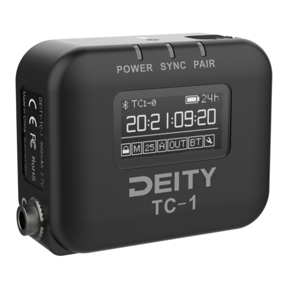 Deity TC-1 Manuals