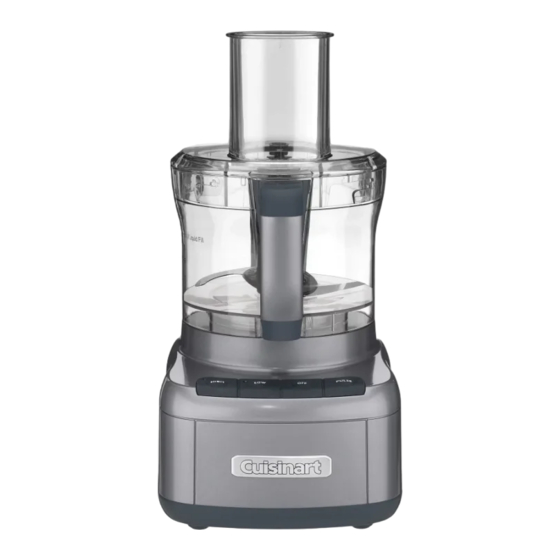 Cuisinart FP-8GMP1 Instruction And Recipe Booklet