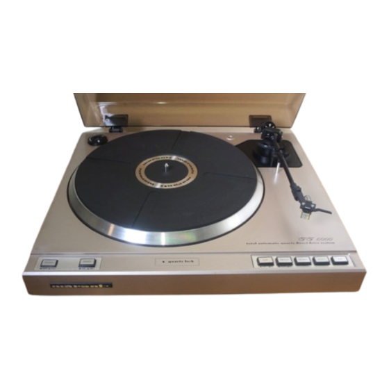 Marantz TT-6000 Service Manual