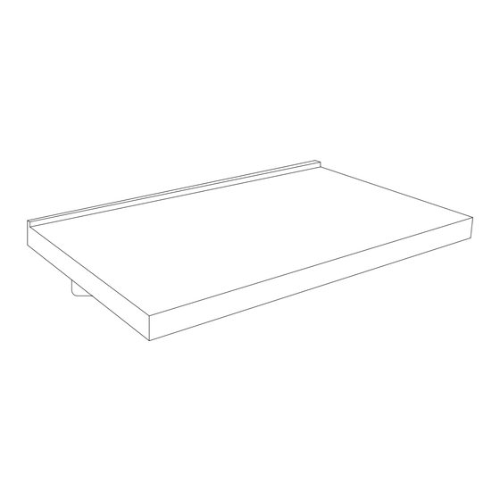Lusso BANCONE Concrete Countertop Shelf 1000 Installation And Care Manual
