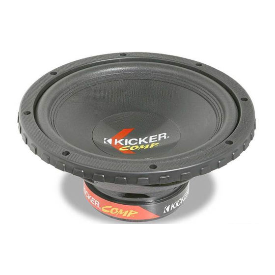 Kicker COMPETITION C18c Manual