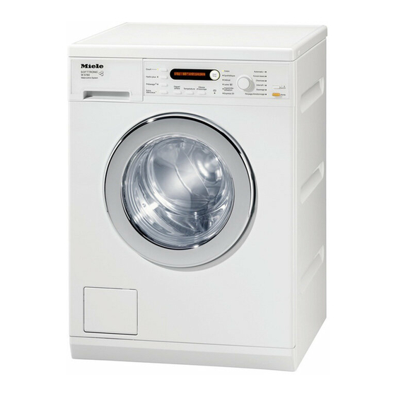 Miele W 5780 Washing Machine Manuals