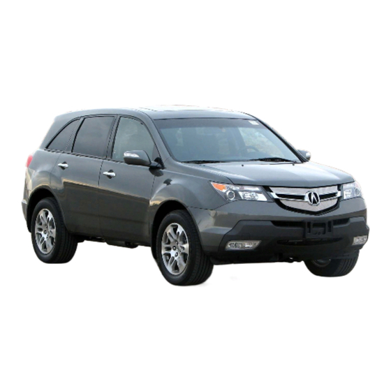Acura MDX User's Information Manual