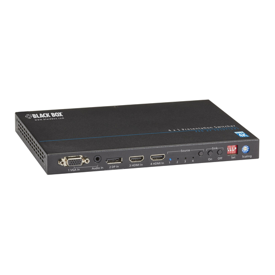 Black Box AVSC-0401H User Manual