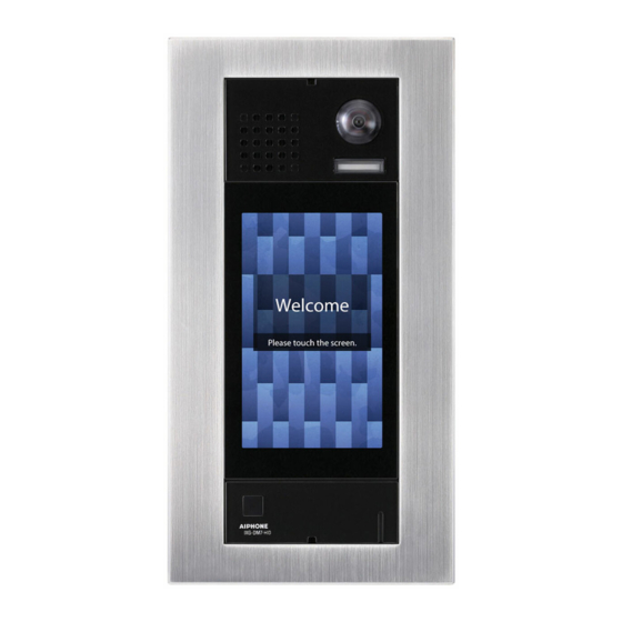 Aiphone IXG Series Quick Start Programming Manual