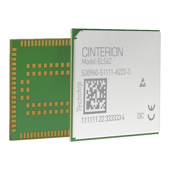 Telit Wireless Solutions ELS62 Hardware Interface Description