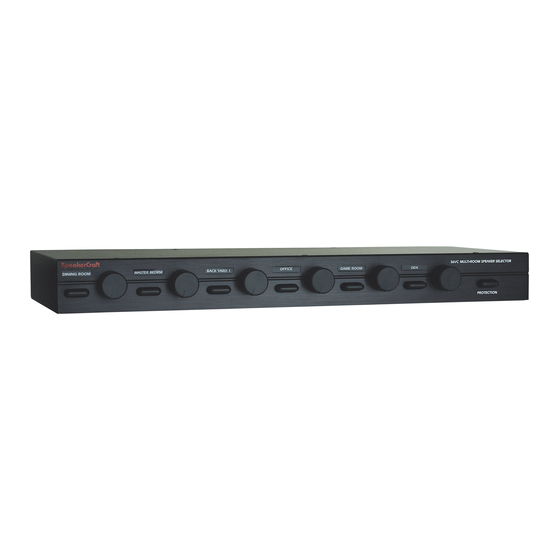 SpeakerCraft S4VC Owner's Manual