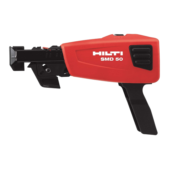 Hilti SMD 50 Operating Instructions And Owner's Manual