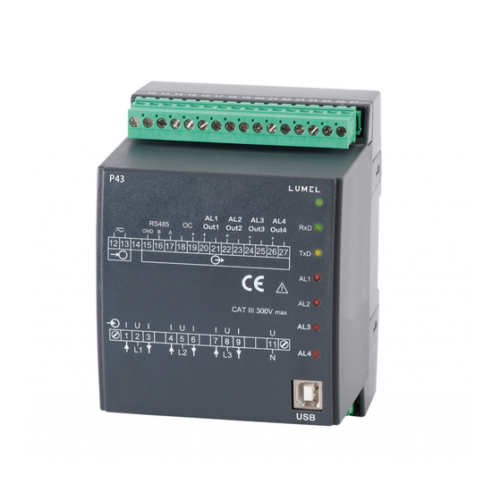 Lumel P43 User Manual