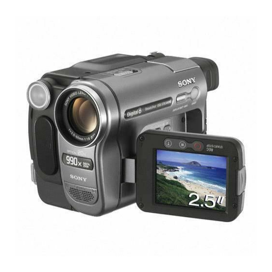 Sony CCD-TRV338 Camera Manuals