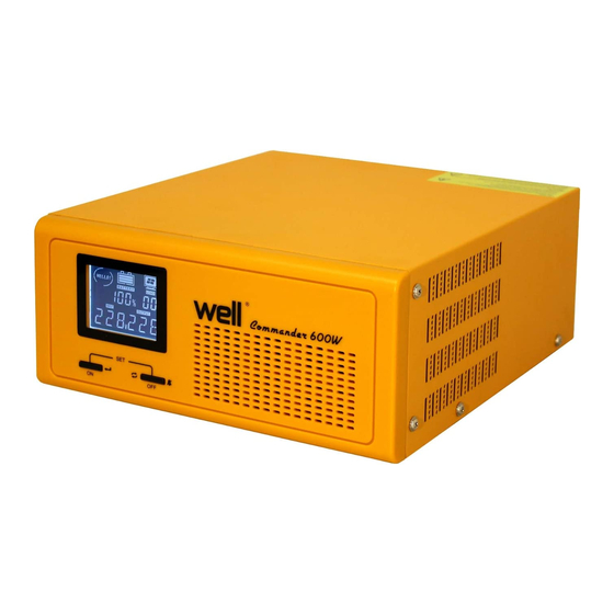 Well UPS-HEATST-COMMANDER300W-WL Manuals