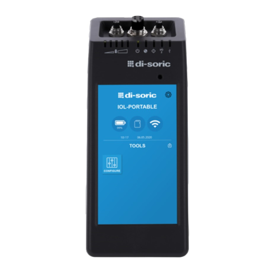 Di-soric IOL-Portable Quick Start Manual