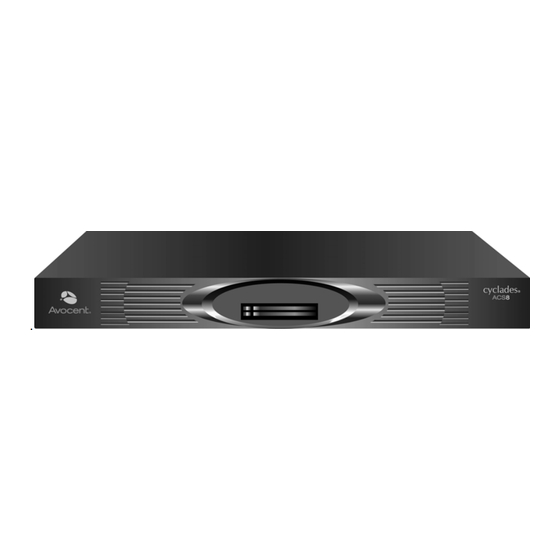 Avocent Cyclades ACS Installation/Administration/User Manual