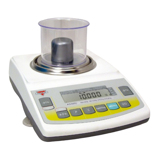 Torbal AGC Series Quick Reference Manual