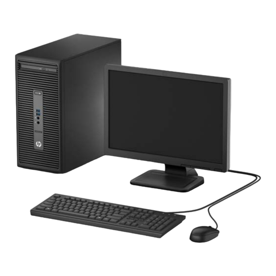 User Manuals: HP ProDesk 490 G3 MT Microtower PC