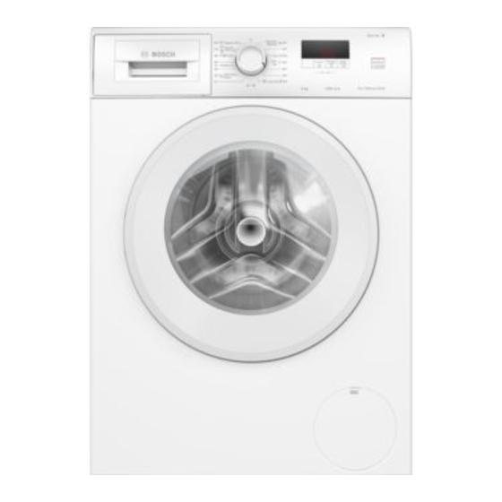 Bosch WGE03400EP User Manual And Installation Instructions